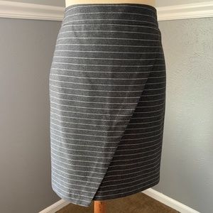 Pinstripe skirt. Fits very well.